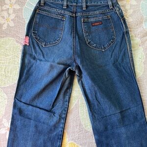 Vintage 70’s Wrangler Blue Denim Jeans excellent condition!